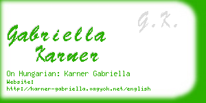 gabriella karner business card